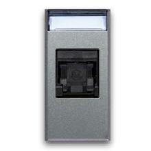 Presa RJ45 CAT5E UTP  non schermata  Allumia S44 colore Grigio Tech  finitura lucida  1 Mod. product photo