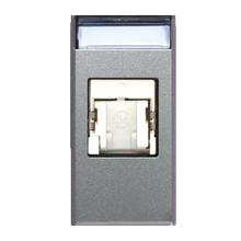 Presa RJ45 CAT6 FTP  schermata  Allumia S44 colore Grigio Tech  finitura lucida  1 Mod. product photo