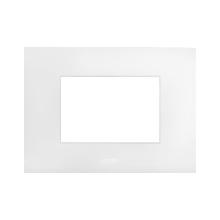 PLACCA TECNOPOLIMERO SMART EASY S44. COLORE BIANCO WHITEK  FINITURA OPACA  3 MOD. product photo