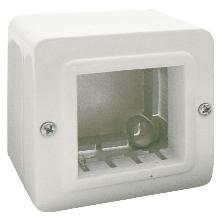CONTENITORE AUTOPORTANTE MINICANALI IP40. S44 COLORE RAL 9010 PER MINICANALI  2 MOD. product photo