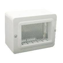 CONTENITORE AUTOPORTANTE MINICANALI IP40. S44 COLORE RAL 9010 PER MINICANALI  3 MOD. product photo