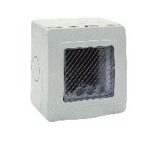 Contenitore autoportante stagno IP55 RAL 7035 per tubo  sportello con membrana cedibile  2 Mod. product photo