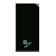Tasto simbolo Luce Scale Life S44. colore Nero  finitura lucida  1 Mod. product photo Photo 01 2XS