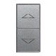 Commutatore a pulsante. Allumia S44. colore Grigio Tech. 1P 10A  finitura lucida  1 Mod. product photo Photo 01 2XS