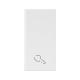 TASTO SIMBOLO CHIAVE WHITEK S44. COLORE BIANCO  FINITURA OPACA  1 MOD. product photo Photo 01 2XS