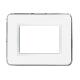 Placca Personal S44. colore bianco lucido  con cornicetta  3 Mod. product photo Photo 01 2XS