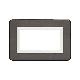 Placca Personal S44. colore grigio lucido  con cornicetta  4 Mod. product photo Photo 01 2XS