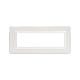 Placca Personal S44. colore bianco lucido  con cornicetta  7 Mod. product photo Photo 01 2XS