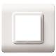 Placca tecnopolimero S44. in plastica colore bianco RAL9010  2 Mod. product photo Photo 01 2XS