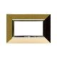 Placca Zama. S44 colore ottone lucido. con cornicetta  4 Mod. product photo Photo 01 2XS