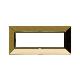 Placca Zama. S44 colore ottone lucido. con cornicetta  7 Mod. product photo Photo 01 2XS