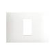 Placca Tecnopolimero Young S44. colore bianco totale  1 Mod. product photo Photo 01 2XS