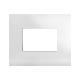 Placca Smart44 in metallo colore bianco  3 Mod. product photo Photo 01 2XS