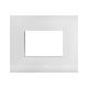 PLACCA SMART44 IN METALLO COLORE BIANCO OPACO  3 MOD. product photo Photo 01 2XS