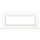 Placca Vera 44. in vetro colore bianco finitura lucida   fornita con cornicetta  7 Mod. product photo Photo 01 2XS