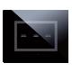 Placca Touch Vetro. S44 colore nero assoluto 3 comandi. 3 Mod. product photo Photo 01 2XS
