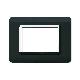 Placca tecnopolimero. S44 colore grigio Tekla. cornice  3 Mod. product photo Photo 01 2XS