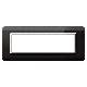 Placca tecnopolimero. S44 colore nero assoluto. cornice  7 Mod. product photo Photo 01 2XS