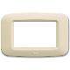 Placca in tecnopolimero per scatola rettangolare 3 Mod. color bianco blanc product photo Photo 01 2XS