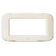 Placca in tecnopolimero per scatola rettangolare 4 Mod. colore bianco blanc product photo Photo 01 2XS