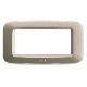Placca in tecnopolimero per scatola rettangolare 4 Mod. colore champagne opaco product photo Photo 01 2XS