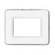 Placca Paersonal S44, colore bianco lucido - con cornicetta - 3 Mod. product photo Photo 01 2XS
