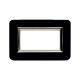 Placca Paersonal S44, colore nero assoluto - con cornicetta - 4 Mod. product photo Photo 01 2XS
