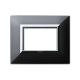 Placca Zama, S44 colore grigio tekla, con cornicetta - 3 Mod. product photo Photo 01 2XS
