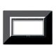 Placca Zama, S44 colore nero assoluto, con cornicetta - 4 Mod. product photo Photo 01 2XS