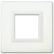 Placca Vera 44, in vetro colore bianco finitura lucida -  fornita con cornicetta - 2 Mod. product photo Photo 01 2XS