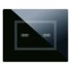 Placca Touch Vetro, S44 colore nero assoluto 2 comandi, 3 Mod. product photo Photo 01 2XS