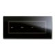 Placca Touch Vetro, S44 colore nero assoluto 4 comandi, 7 Mod. product photo Photo 01 2XS