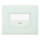 Placca Touch Vetro, S44 per pulsante targhetta colore verde acqua, 3 Mod. product photo Photo 01 2XS