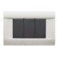 Placca Ral S45, sabbiata in tecnopolimero colore grigio ral 3  Mod. product photo Photo 01 2XS