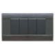 Placca Ral S45, sabbiata in tecnopolimero colore grigio noir 4 Mod. product photo Photo 01 2XS