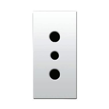 Presa standard italiano. Domus S44. colore RAL 9010. P11 2P+T 10A 250V  finitura lucida  1 Mod. product photo Photo 01 3XL