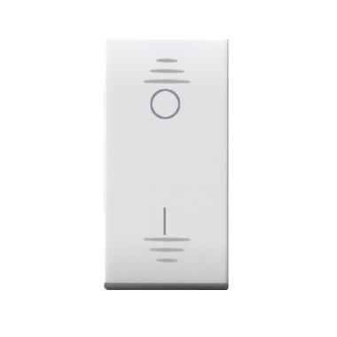 Interruttore con gemma. Domus S44. colore RAL 9010. 2P 16AX illuminabile  finitura lucida  1 Mod. product photo Photo 01 3XL