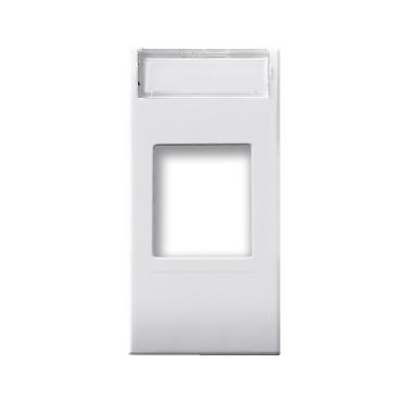 Adattatore per connettori RJ45. Domus S44 colore RAL 9010  finitura lucida  1 Mod. product photo Photo 01 3XL