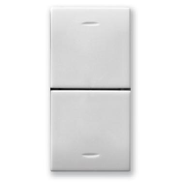 Doppio pulsante. Domus S44. colore RAL 9010.  1P NA+1P NA 10A 250v  finitura lucida  1 Mod. product photo Photo 01 3XL