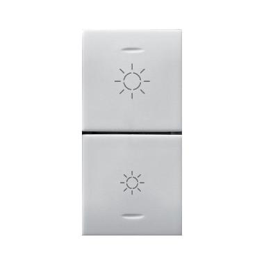 DUE MEZZI TASTI PER DIMMER IOT DOMUS 1 MOD. S44 product photo Photo 01 3XL