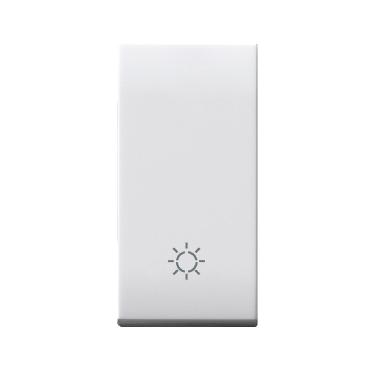 Tasto simbolo Lampada Domus S44. colore RAL 9010  finitura lucida  1 Mod. product photo Photo 01 3XL