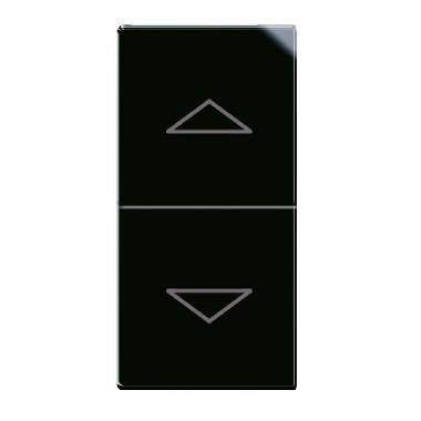 Commutatore a pulsante. Life S44. colore Nero. 1P 10A  finitura lucida  1 Mod. product photo Photo 01 3XL