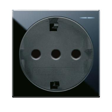 Presa schuko P30. Life S44. colore Nero.  2P+T 16A 250V  finitura lucida  2 Mod. product photo Photo 01 3XL