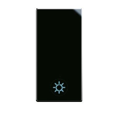 Tasto simbolo Lampada Life S44. colore Nero  finitura lucida  1 Mod. product photo Photo 01 3XL