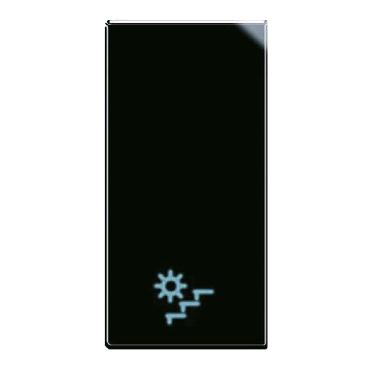Tasto simbolo Luce Scale Life S44. colore Nero  finitura lucida  1 Mod. product photo Photo 01 3XL