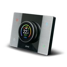 CRONOTERMOSTATO SMART CONNESSO T44 CON RILEVAZIONE DELL'UMIDITA' AMBIENTE  ALLUMINIO NATURALE SATINATO. product photo Photo 01 3XL