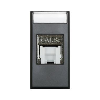 Presa RJ45 CAT6AS FTP  schermata  Tekla S44 colore grigio Tekla  finitura opaca  1 Mod. product photo Photo 01 3XL