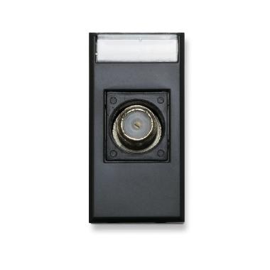 Presa TV/SAT femmina tipo F. Tekla S44. colore grigio Tekla finitura opaca  1 Mod. product photo Photo 01 3XL