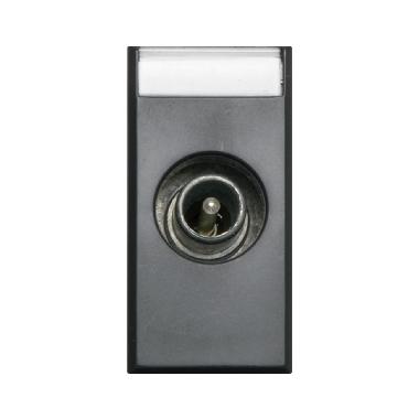 Presa TV/SAT maschio morsetto a vite. Tekla S44. colore grigio Tekla  attenuazione 6dB  finitura opaca  1 Mod. product photo Photo 01 3XL