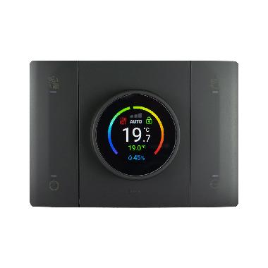 CRONOTERMOSTATO SMART CONNESSO T44 CON RILEVAZIONE DELL'UMIDITA' AMBIENTE  GRIGIO TEKLA product photo Photo 01 3XL